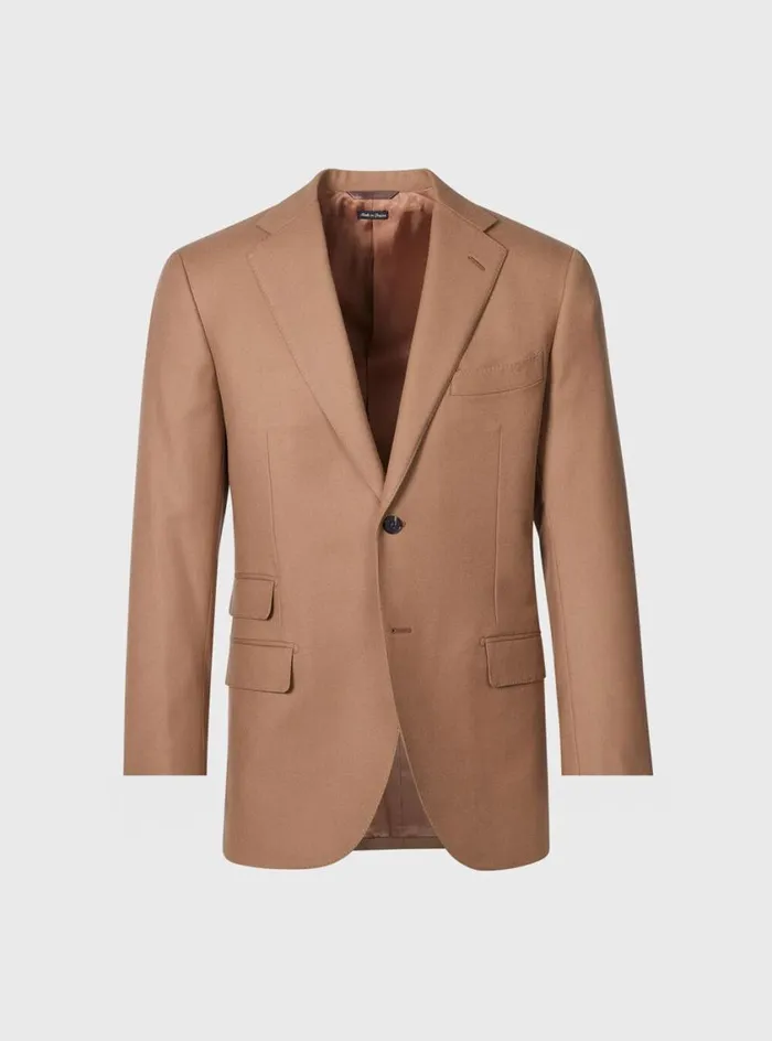 Men Paul Stuart Blazers and Jackets Wool Jacket Camel