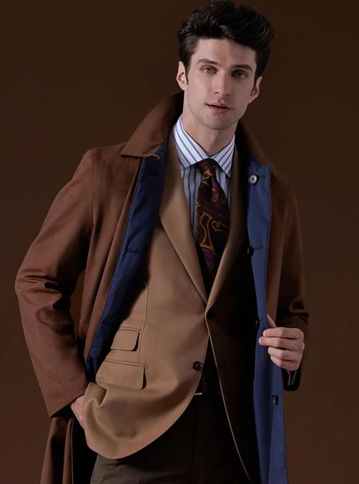 Men Paul Stuart Blazers and Jackets Wool Jacket Camel