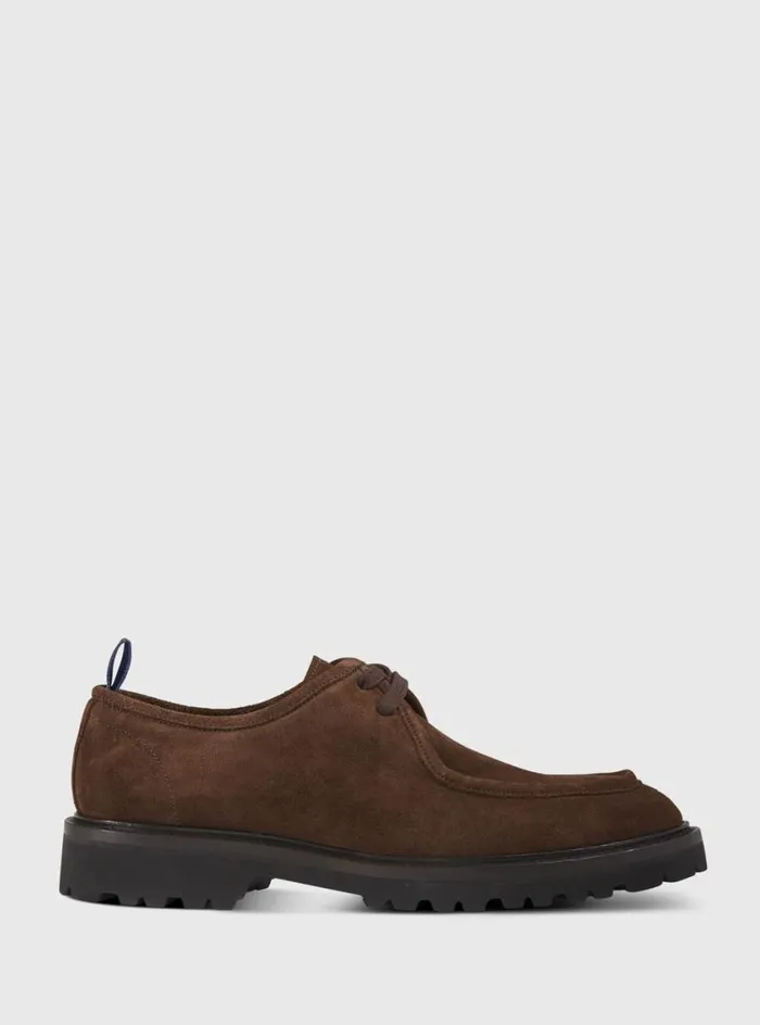 Men Paul Stuart Laceups and Oxfords Hughes II Derby Suede Brown