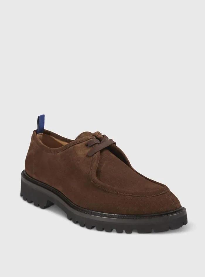 Men Paul Stuart Laceups and Oxfords Hughes II Derby Suede Brown