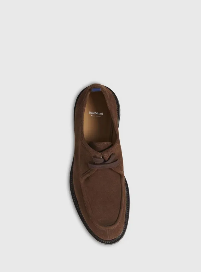 Men Paul Stuart Laceups and Oxfords Hughes II Derby Suede Brown