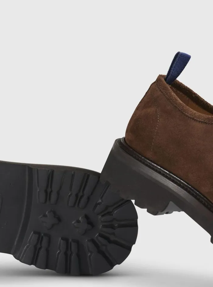 Men Paul Stuart Laceups and Oxfords Hughes II Derby Suede Brown