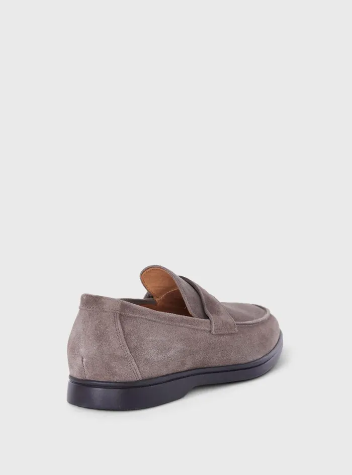 Men Paul Stuart Loafers Hugo Suede Penny Loafer Cognac