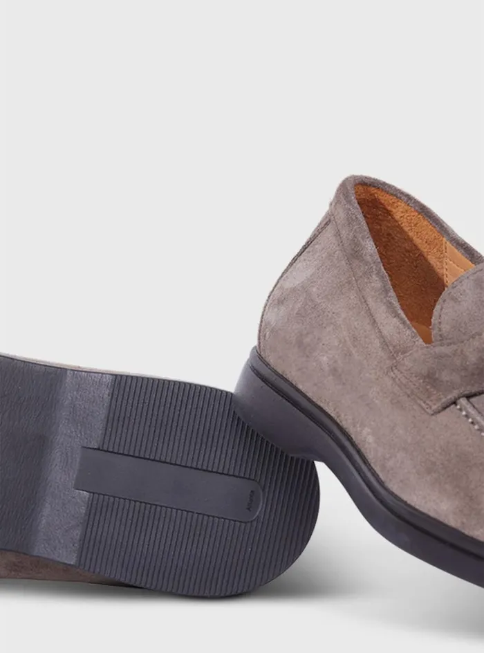Men Paul Stuart Loafers Hugo Suede Penny Loafer Cognac