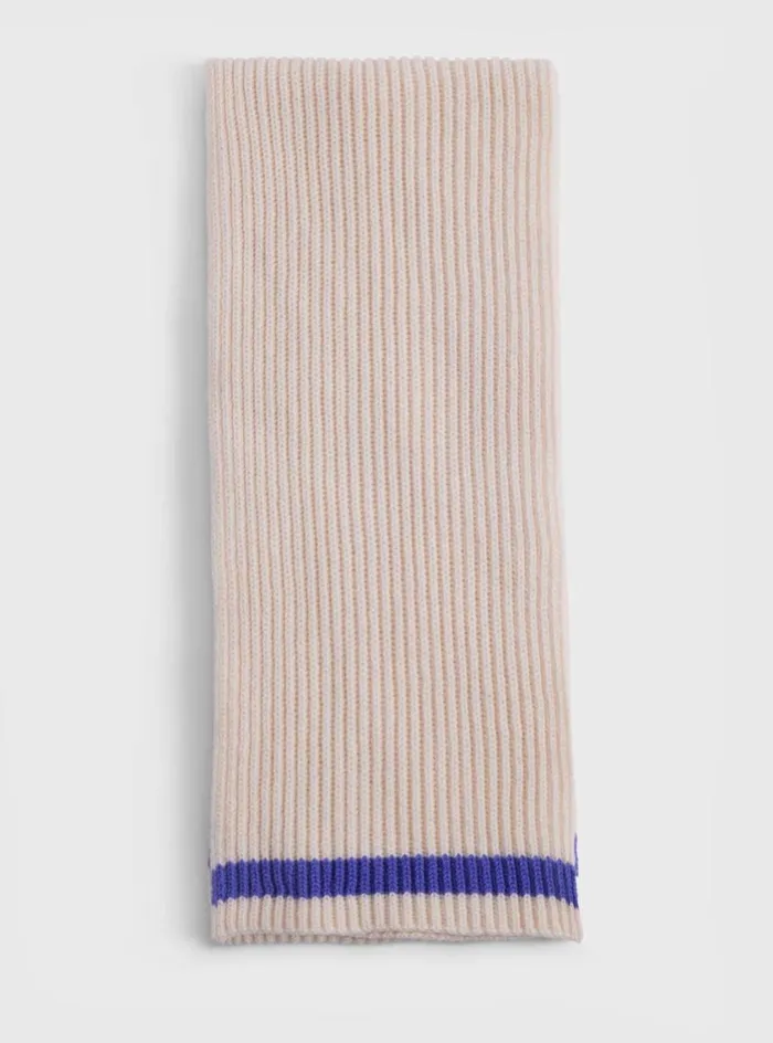 Men Paul Stuart Scarves Hats Gloves Cashmere Stripe Scarf Lilac