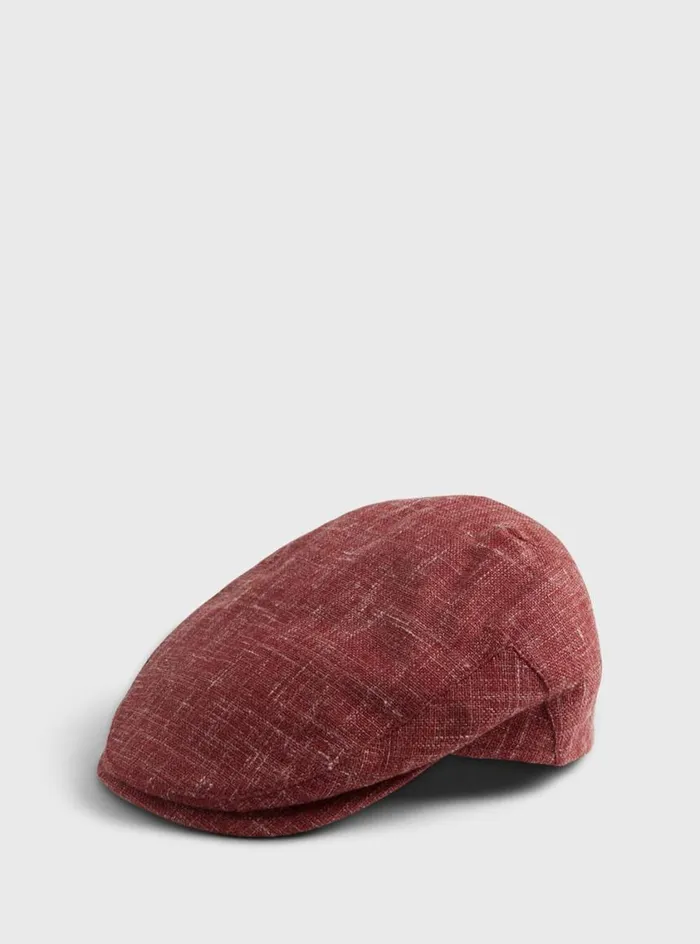 Men Paul Stuart Scarves Hats Gloves Ivy Cap Red