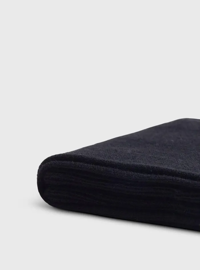 Men Paul Stuart Socks Flat Knit Sock Black