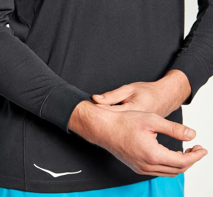 Men Performance 34 Sleeve Black HOKA ONE ONE Tops