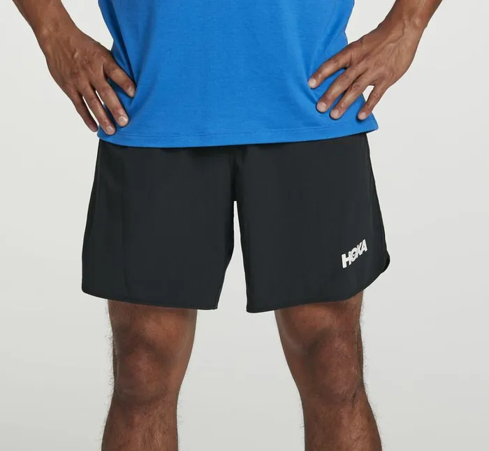 Men Performance Woven 7034 Short Black HOKA ONE ONE Bottoms