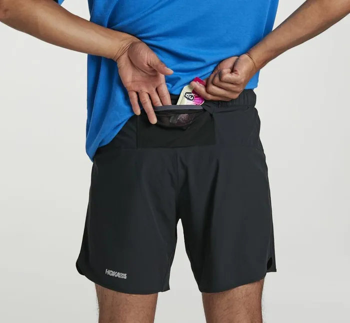 Men Performance Woven 7034 Short Black HOKA ONE ONE Bottoms
