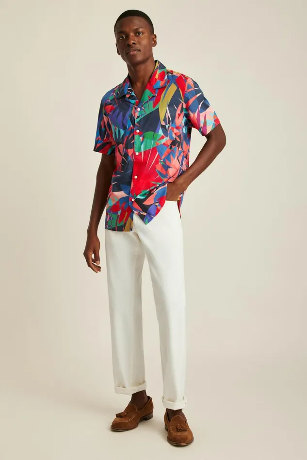 Men Riviera Cabana Shirt Tropical Fanfare Bonobos Casual Shirts