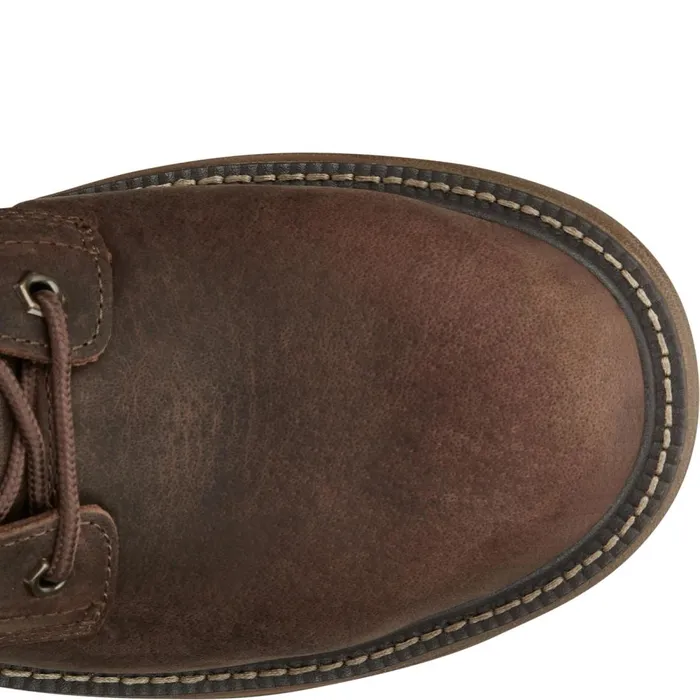 MEN Rush 8034 Lace UP Nano Comp Toe Waterproof Pecan Brown Justin Boots Work