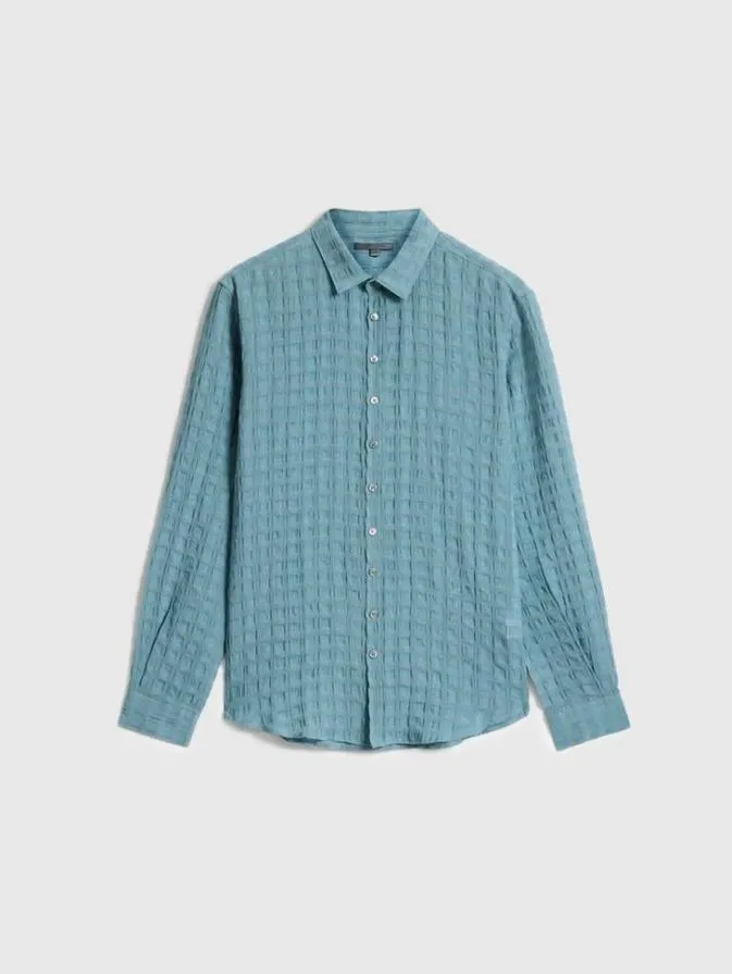 Men Shirts John Varvatos BUCKS SHIRT Sea Green
