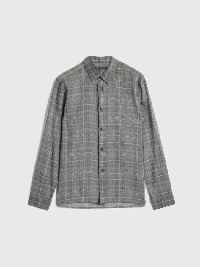 Men Shirts John Varvatos VINTON OVER SHIRT Pebble