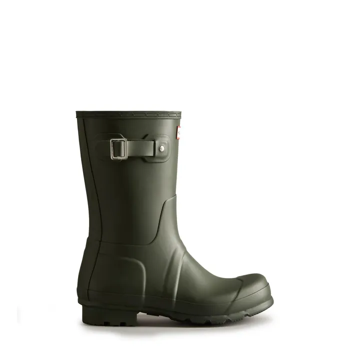 Men Short and Ankle Boots Hunter Boots Original Short Rain Boots Dark Olive Men Short and Ankle Boots Hunter Boots Original Short Rain Boots Dark Olive