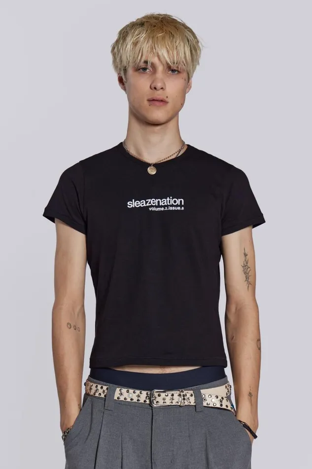 Men Sleazenation How Old Are You Baby Tee Jaded London TShirts and Vests
