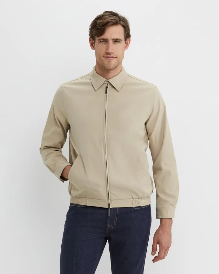 Men Sportscraft Jackets and Blazers Harrington Jacket Limestone