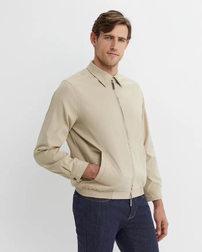 Men Sportscraft Jackets and Blazers Harrington Jacket Limestone