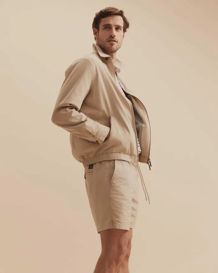Men Sportscraft Jackets and Blazers Harrington Jacket Limestone
