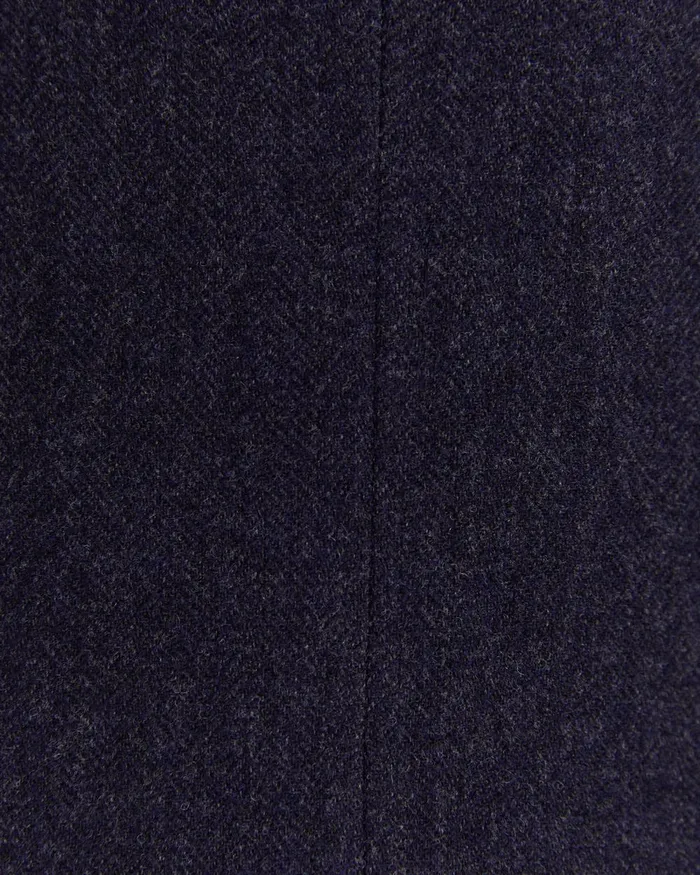 Men Sportscraft Jackets and Blazers Herringbone Wool Blazer Navy Melange