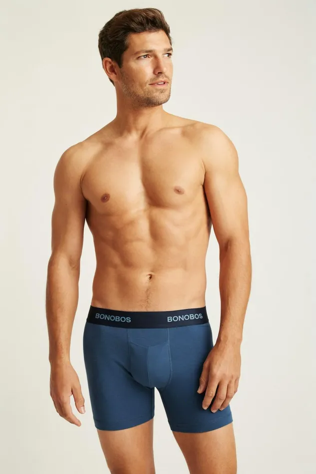 Men Supersoft Underwear Blue Bonobos Socks and Underwear