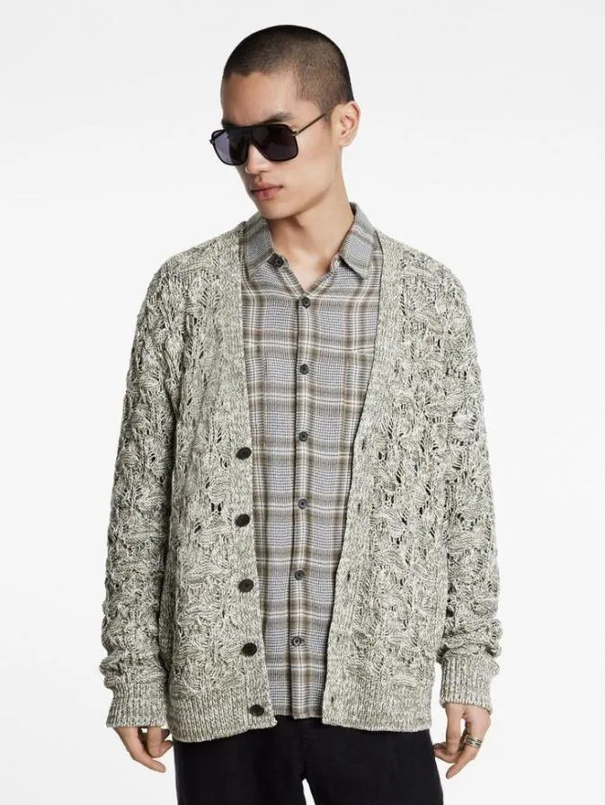 Men Sweaters John Varvatos MOTHE CARDIGAN Deep Olive