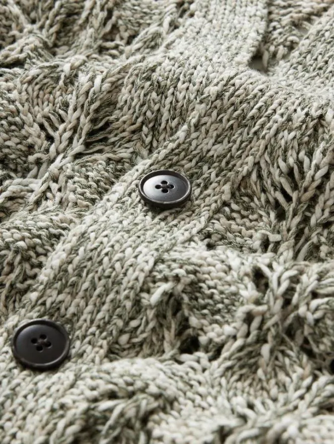 Men Sweaters John Varvatos MOTHE CARDIGAN Deep Olive