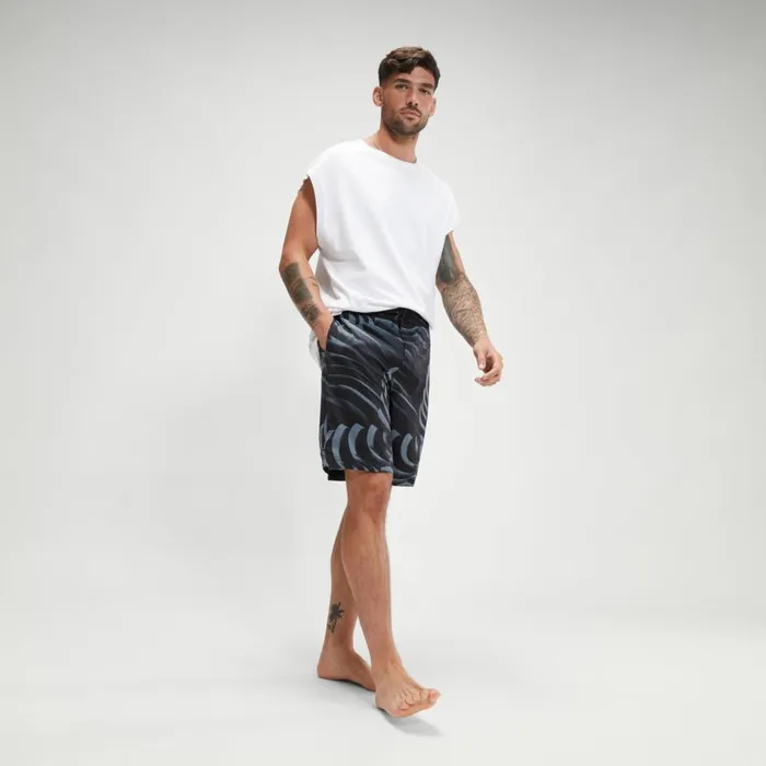 Men Swim Shorts Speedo Men039s Print Bondi Basin 20039039 Swim Shorts Grey