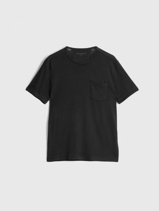Men TShirts John Varvatos BOND BURNOUT TSHIRT Black