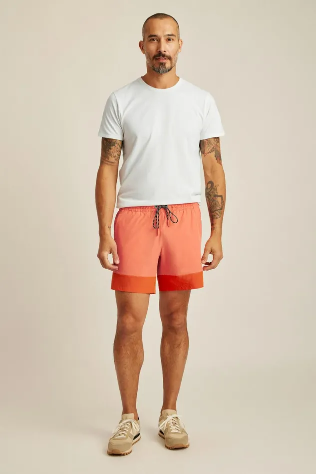 Men The Rec Short Coral Color Block Bonobos Casual Shorts