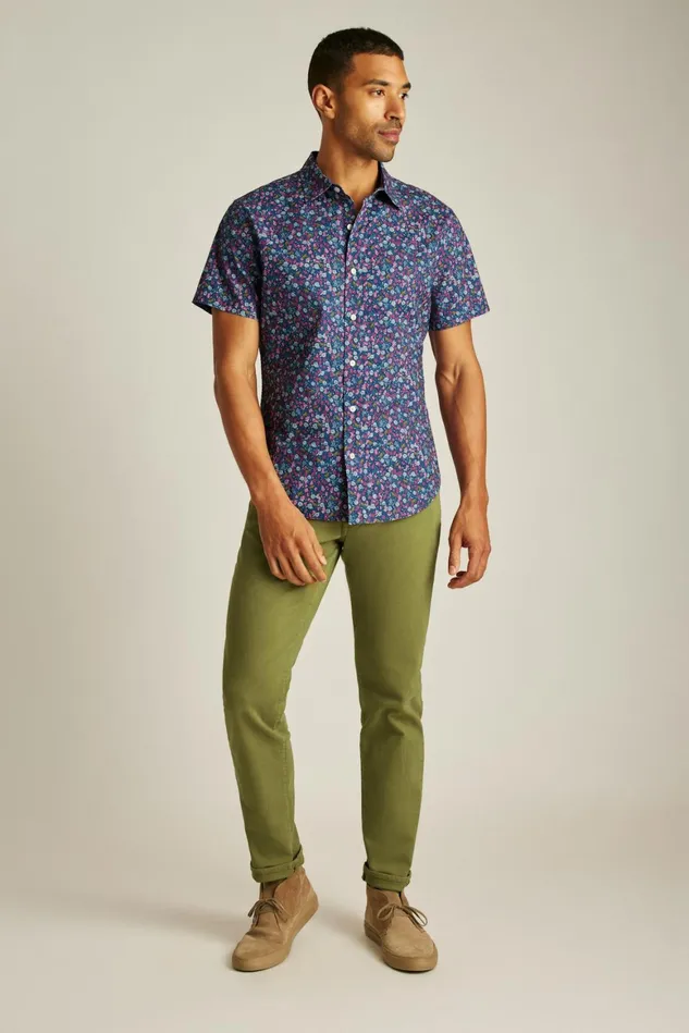 Men Travel Jeans Olive Bonobos Jeans