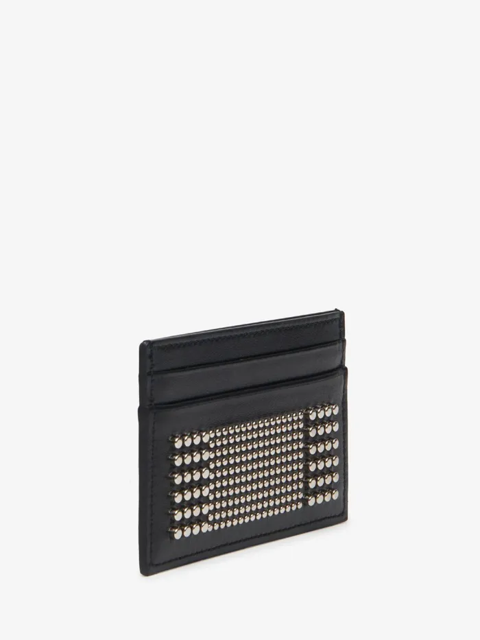 Men Wallets And Cardholders Alexander McQueen Studded Card Holder Black