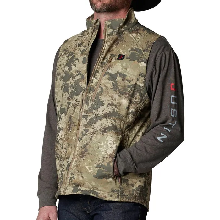 MEN Weather Resisting Vest Camo Multicolor Justin Boots Outerwear