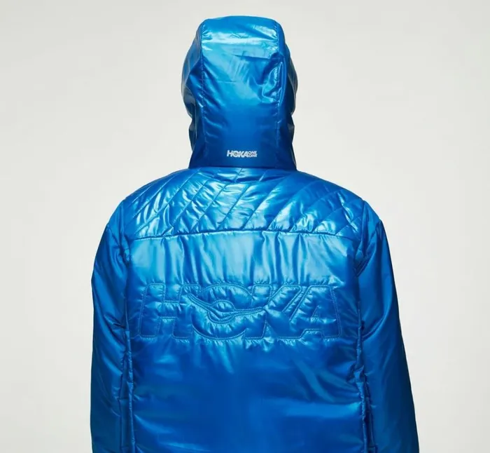 MenWomen All Gender Puffy Jacket Imperial Blue HOKA ONE ONE Tops