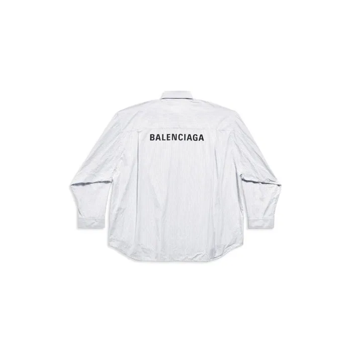 MenWomen Tops and Shirts Balenciaga Balenciaga Shirt Oversized In Light Blue