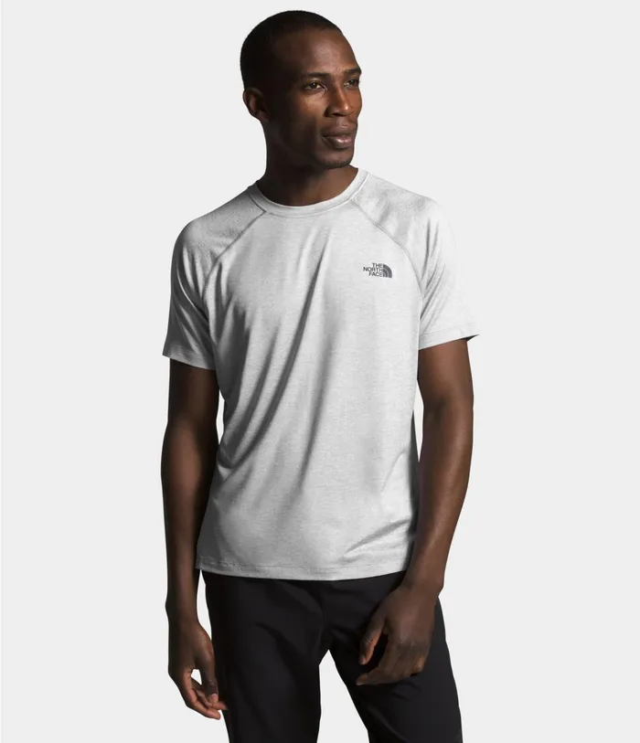 Mens HyperLayer FD Short Sleeve Tnf Light Grey Heather The North Face Active Tops