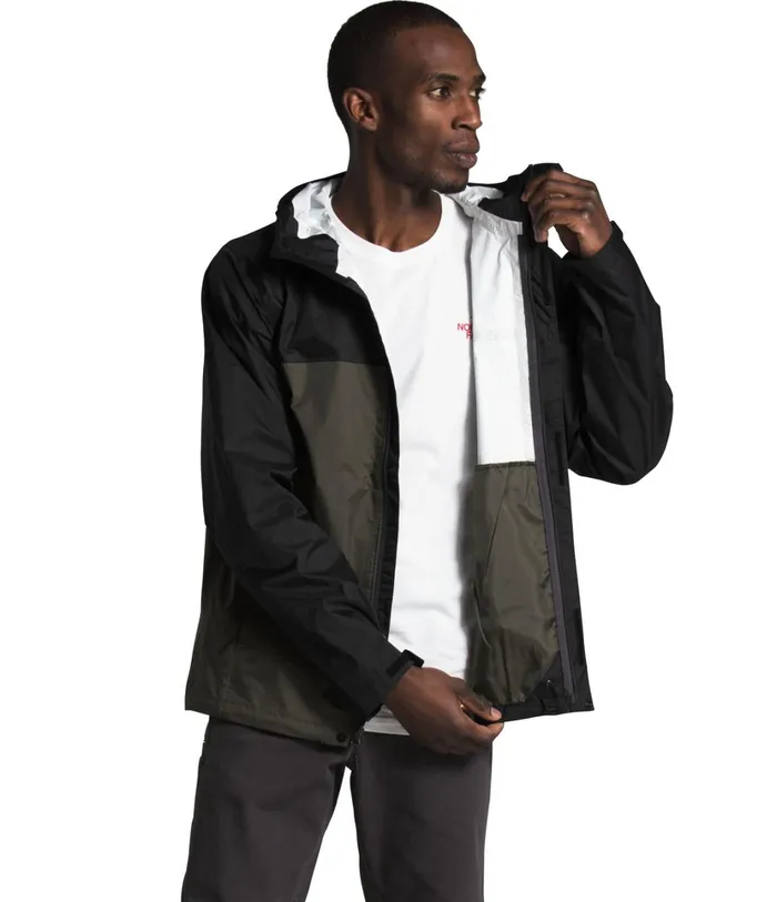 Mens Venture 2 Jacket Tnf Blacknew Taupe Green The North Face Rainwear