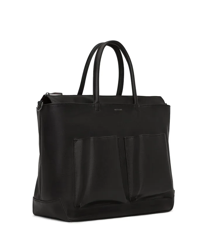 MensWomen Raylanmed Vegan Diaper Bag 8211 Vintage Black Matt and Nat Weekenders