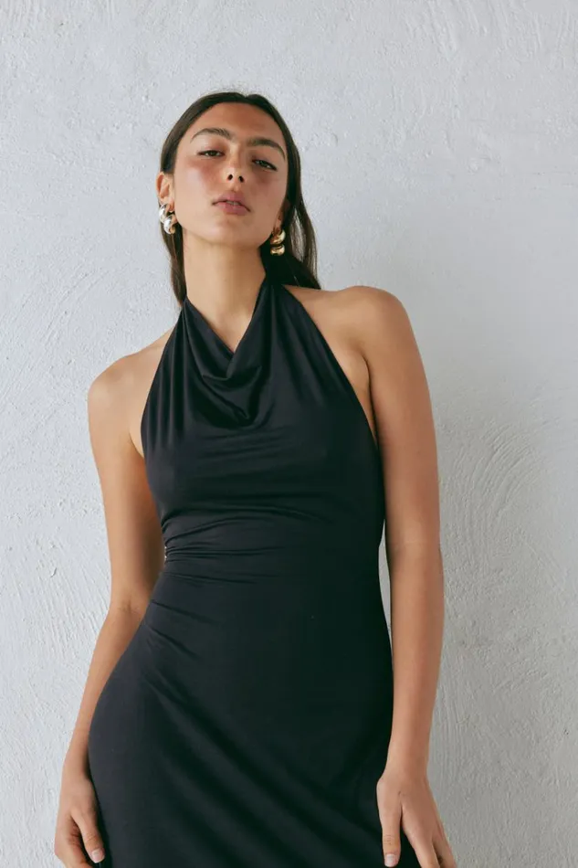 MidiMaxi Dresses Women VRG GRL Noa Maxi Dress Black MidiMaxi Dresses Women VRG GRL Noa Maxi Dress Black