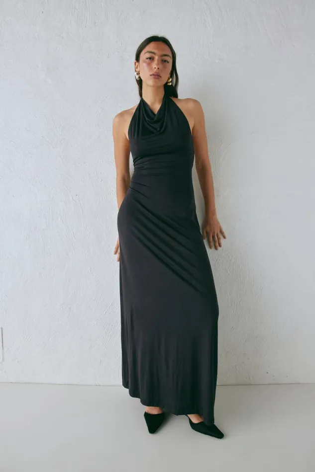 MidiMaxi Dresses Women VRG GRL Noa Maxi Dress Black MidiMaxi Dresses Women VRG GRL Noa Maxi Dress Black