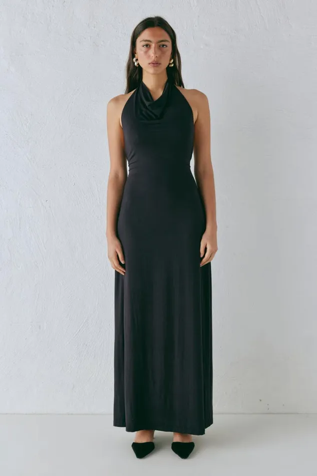 MidiMaxi Dresses Women VRG GRL Noa Maxi Dress Black MidiMaxi Dresses Women VRG GRL Noa Maxi Dress Black