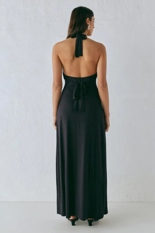 MidiMaxi Dresses Women VRG GRL Noa Maxi Dress Black MidiMaxi Dresses Women VRG GRL Noa Maxi Dress Black