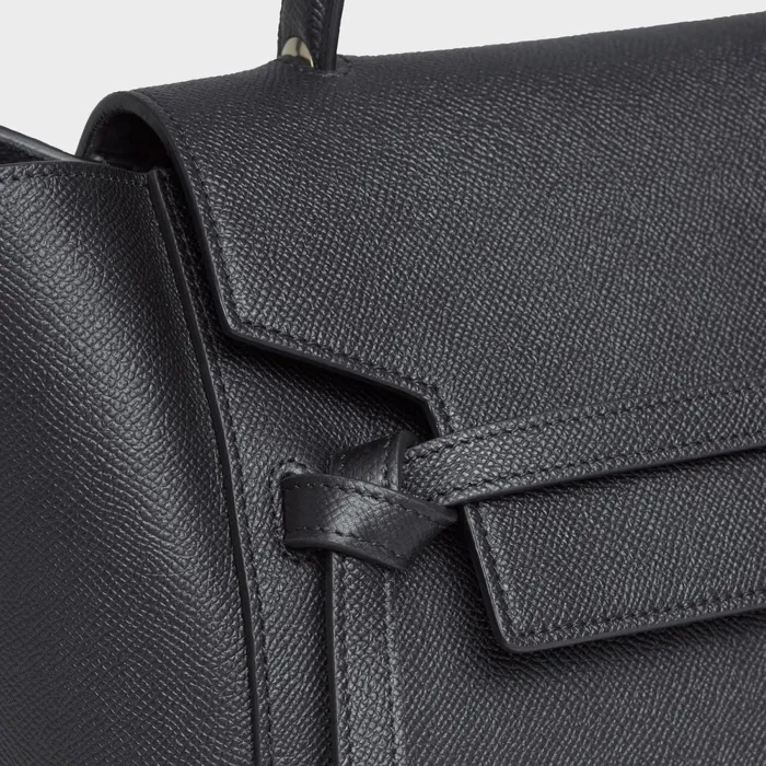 Mini Belt Bag In Grained Calfskin Black Women CELINE BELT BAG