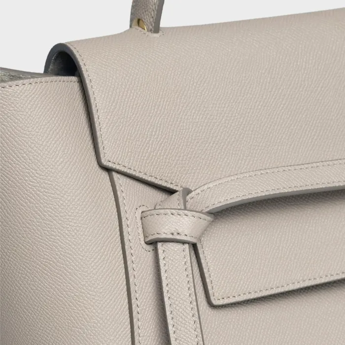 Mini Belt Bag In Grained Calfskin Light Taupe Women CELINE BELT BAG