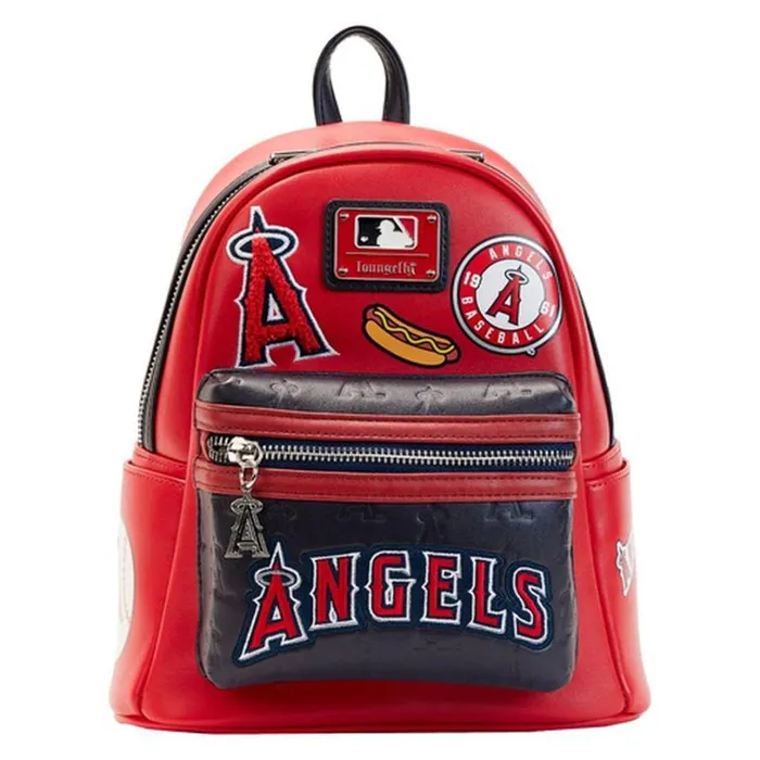 MLB LA Angels Patches Mini Backpack Unisex Loungefly Backpacks