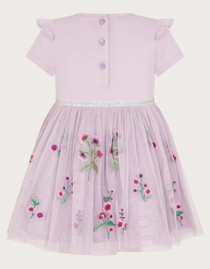 Monsoon Baby Floral Disco Dress Purple Children Dresses Monsoon Baby Floral Disco Dress Purple Children Dresses