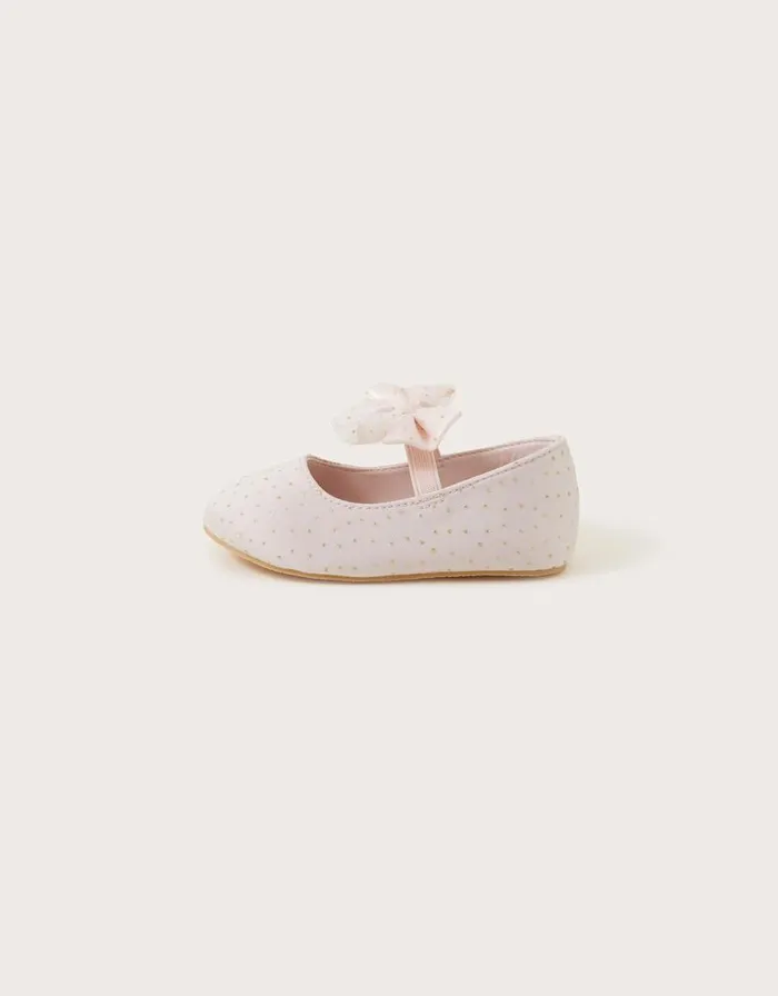 Monsoon Baby Lila Glitter Walker Shoes Pink Children Partywear Monsoon Baby Lila Glitter Walker Shoes Pink Children Partywear