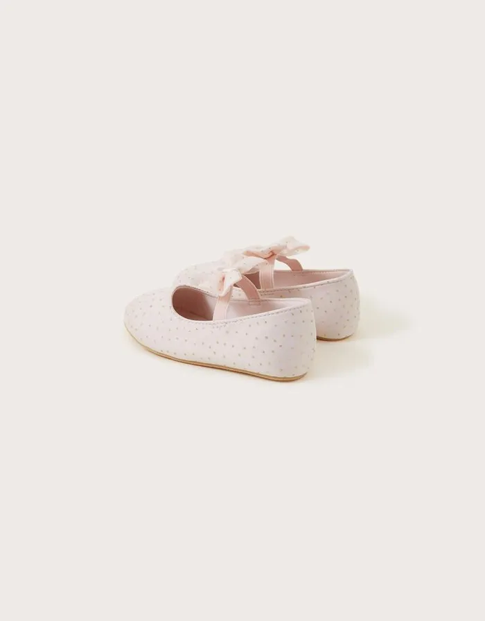 Monsoon Baby Lila Glitter Walker Shoes Pink Children Partywear Monsoon Baby Lila Glitter Walker Shoes Pink Children Partywear