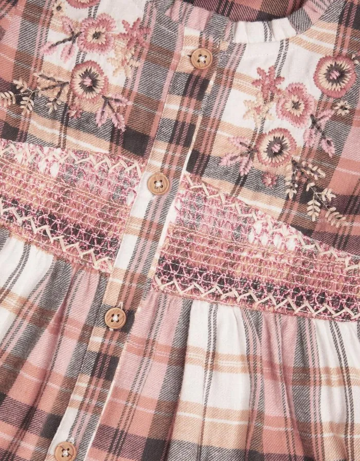 Monsoon Baby Long Sleeve Check Dress And Leggings Set Pink Children Outfits and Rompers Monsoon Baby Long Sleeve Check Dress And Leggings Set Pink Children Outfits and Rompers