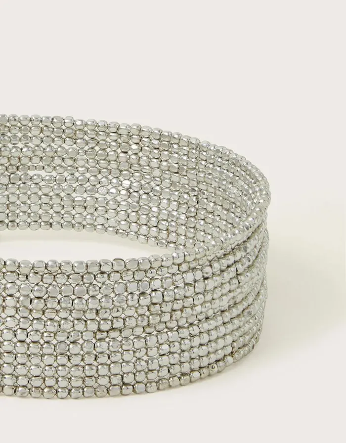 Monsoon Beaded Choker Silver Women Jewellery and Hair Monsoon Beaded Choker Silver Women Jewellery and Hair